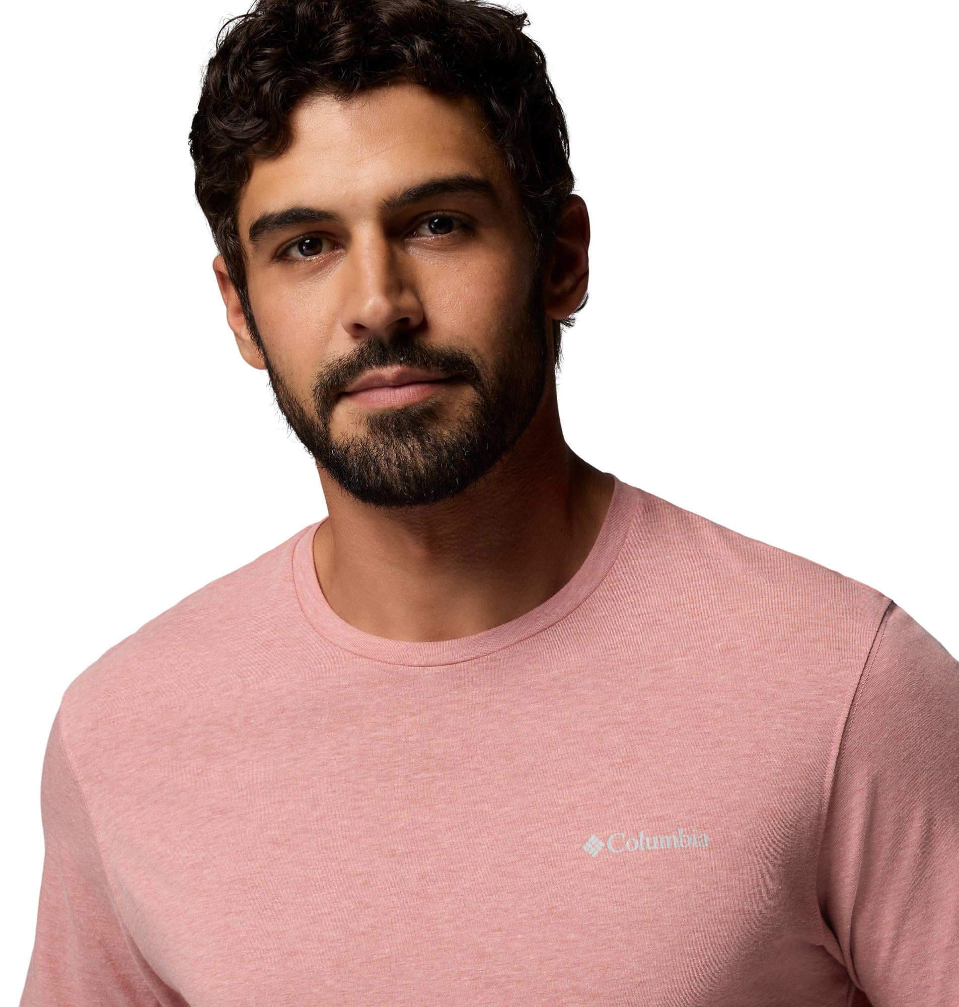 Columbia Men's Thistletown Hills Short Sleeve T-Shirt, Washed Red/Heather, 4X Tall