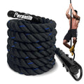 100% Polyester Climbing Rope with Hooks - Heavy Duty 1000LBS Load Capacity, 1.5inch Diameter, 10,15,20,25,30,50ft Length for Outdoor Rock Climbing, Rescue & Escape (10ft)