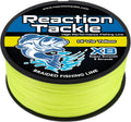 Reaction Tackle Braided Fishing Line - Pro Grade Power for Saltwater & Freshwater - High Visibility Color