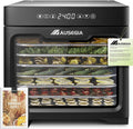 **Commercial Food Dehydrator - 800W Stainless Steel Dryer for Meat, Fruit & Veggies | 9 ft² Usable Area**