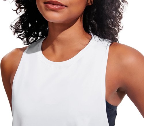 JOYSPELS Workout Tank Tops - Quick Dry Ice Silk Athletic Shirts for Women | Loose Fit Sleeveless Gym Wear