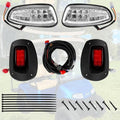 DRIVE UP Golf Cart Light Kit for EZGO RXV 2008-2015 Moldes, EZGO Light Kit LED Headlights and LED Taillights Assembly Wiring Harness Included