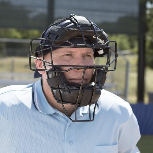 Champion Sports Umpire & Catcher’s Facemask - Pro Baseball Face Protection | Adjustable & Lightweight for All Sizes
