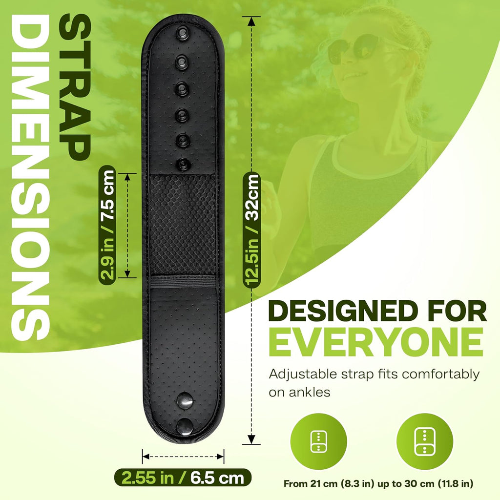 Skiennix Ankle Pedometer Step Counter | Activity Tracker with Clip-On - Tracks Steps & Distance