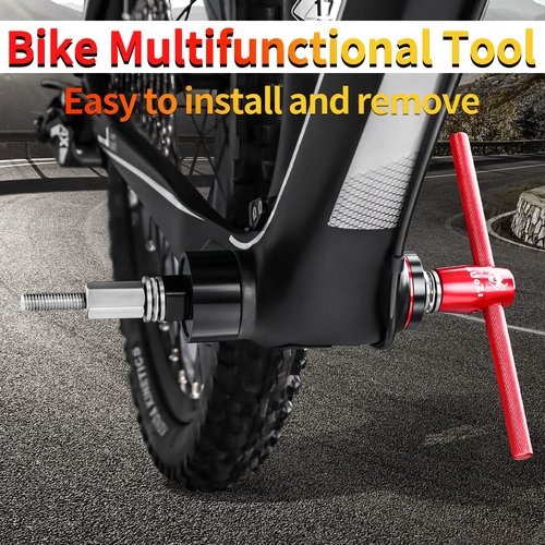 MUQZI Bottom Bracket Bearing Install Removal and Headset Press-in Tool MTB Road Bike Multifunction Tools Kit for BB86 BB30 BB92 PF30, Red
