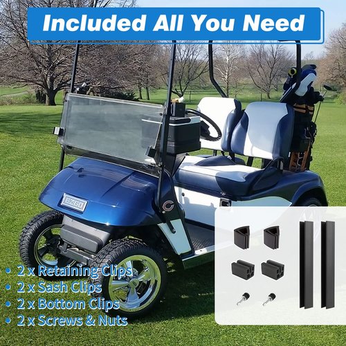 EZGO TXT Glof Cart Windshield for 1994-2013 & Tinted Foldable EZ GO Txt Golf Cart Accessories Windshield Parts