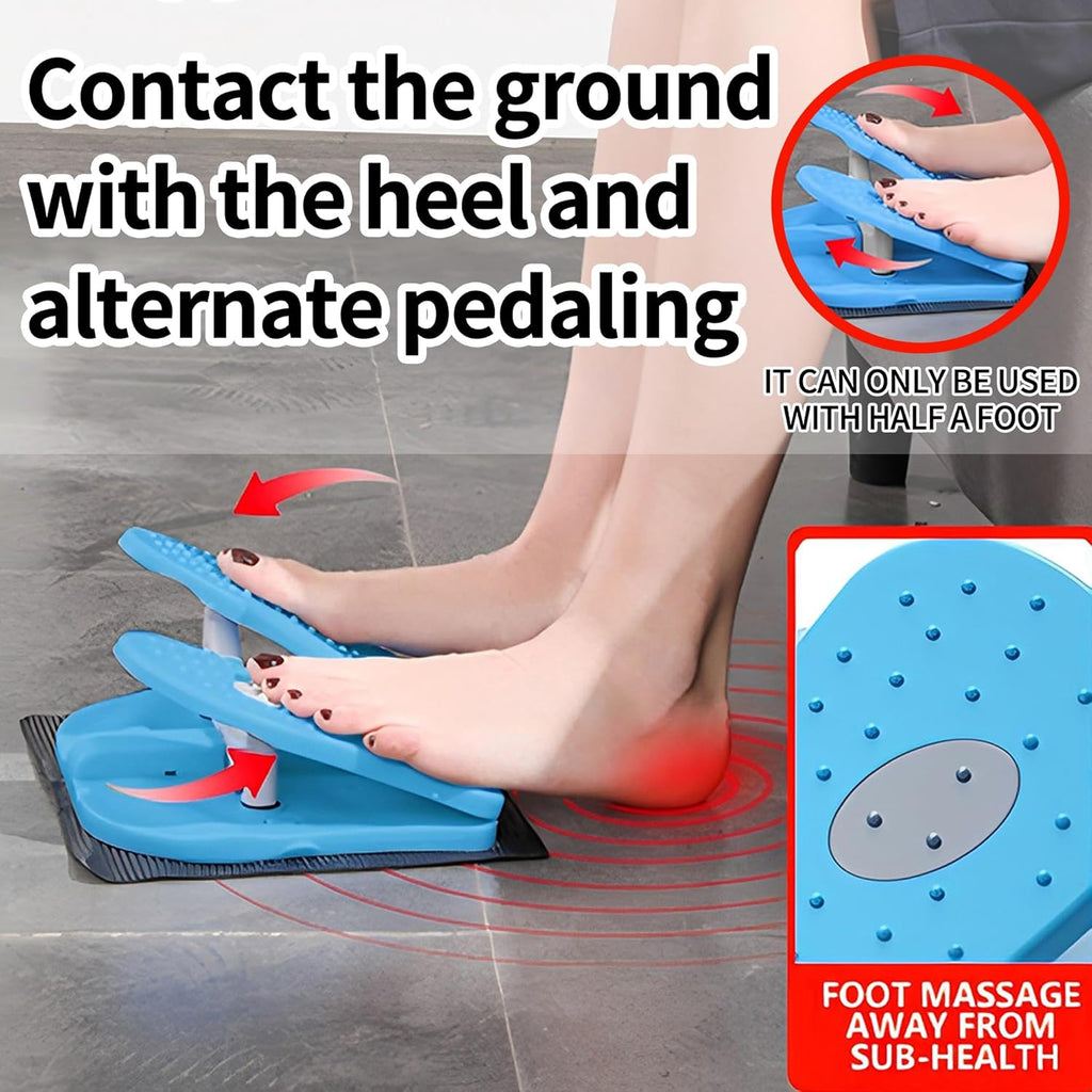 Skiennix Foldable Leg Exerciser - Portable Under Desk Foot Pedal for Seniors | Relieves Varicose Veins