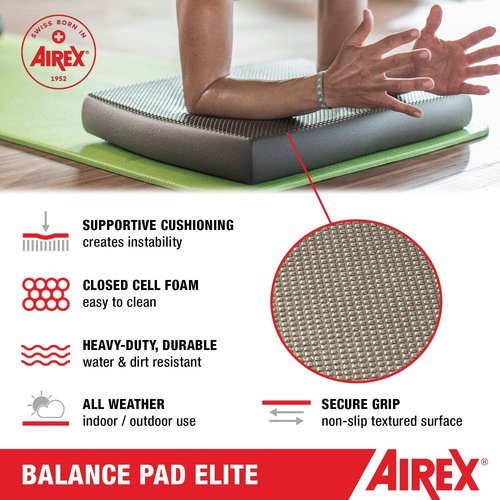 AIREX Balance Pad - Premium Non-Slip Stability Trainer for Core Strength & Rehabilitation | Exercise & Mobility