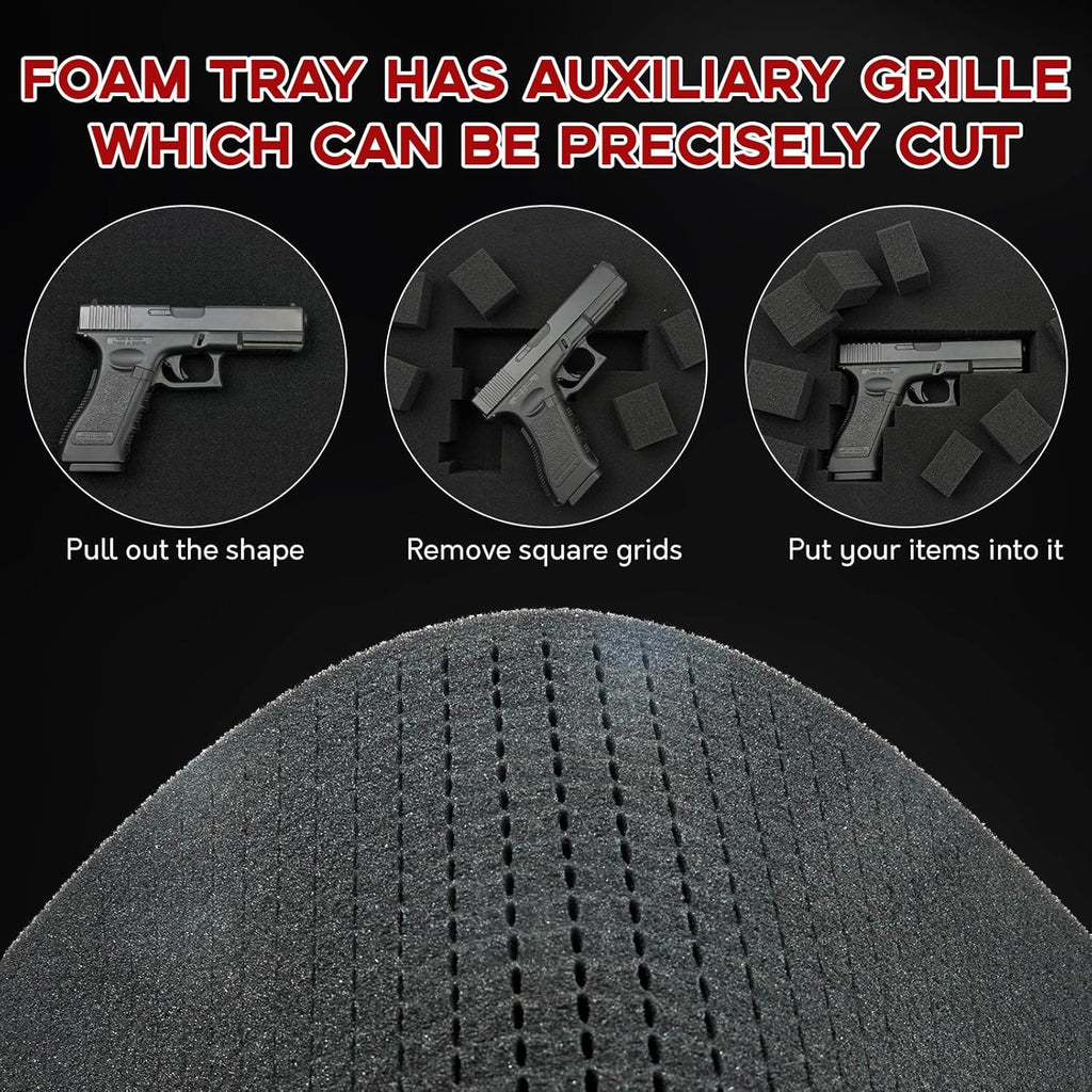 Skiennix Gun Case Foam - Durable Protection for Firearms | Custom Fit for All Gun Sizes
