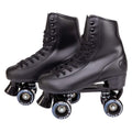 C SEVEN C7skates Quad Roller Skates | Retro Design (Black, Women's 11 / Men's 10)