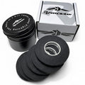 Romizzu Finger Tape BJJ Jiu Jitsu Grappling Wrap Breathable Cotton Non Slip Athletic Support 6 Rolls 8m x 8mm with Metal Case Black White