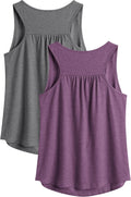 PINSPARK Workout Tops for Women - Lightweight Racerback Tank Tops for Yoga & Gym | 2 Pack, S-3XL