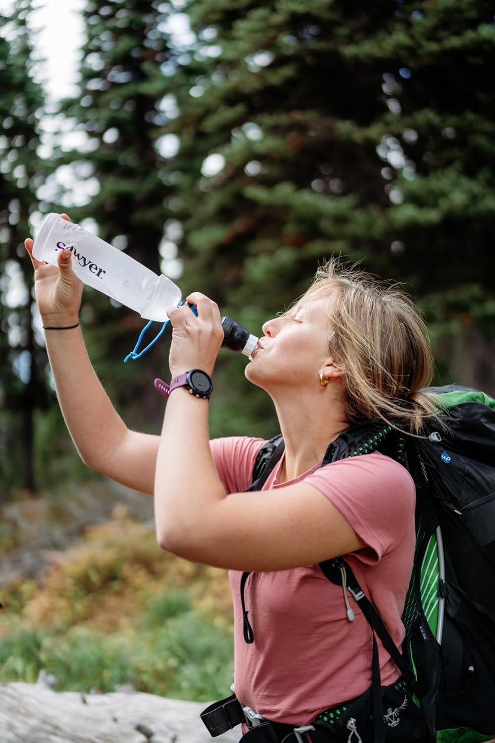 Sawyer Products Water Filtration System - Cnoc Premium 1L Bottle for Clean Drinking Water