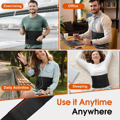 Umbilical Hernia Belt for Men and Women, FSA Eligible Items, Hernia Support with 2 Removable Compression Pads and Pressure Belt, Ultra-breathable Abdominal Hernia Belt for Belly Button Hernia, HSA Approved Products Only