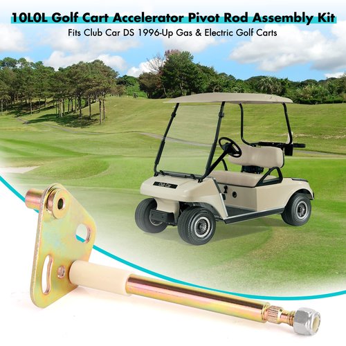 10L0L Golf Cart Accelerator Pivot Rod Assembly Kit Compatible with Club Car DS Gas & Electric Golf Carts Years 1996 -Up Replaces #1017325 101206001 102026001