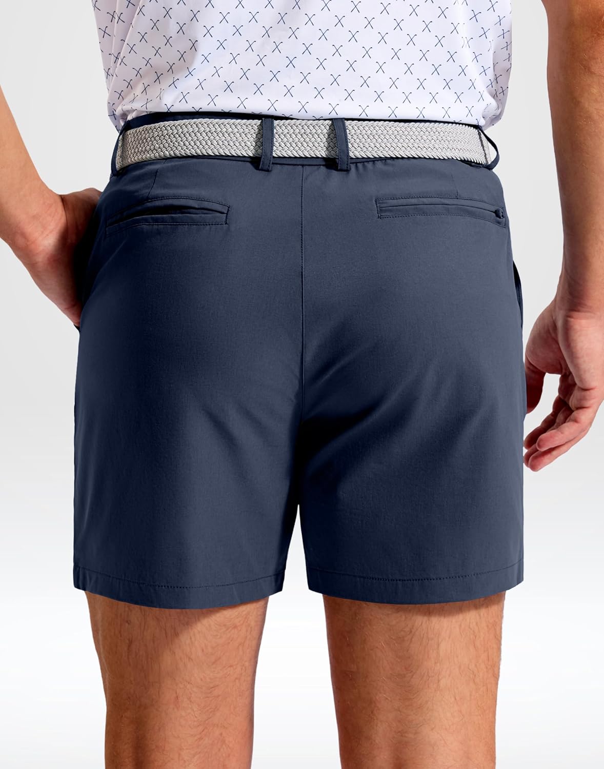 Obla Men's Golf Shorts - Lightweight Stretch Casual Flat Front Dress Shorts | 5"/7"/9" Classic Fit with 4 Pockets
