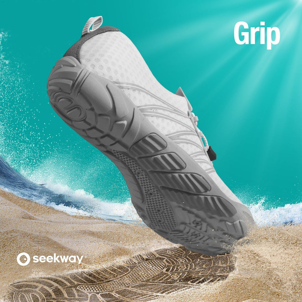 SEEKWAY Water Shoes - Quick-Dry Aqua Socks for Men & Women | Ideal for Beach, Swim, Hiking & Kayaking