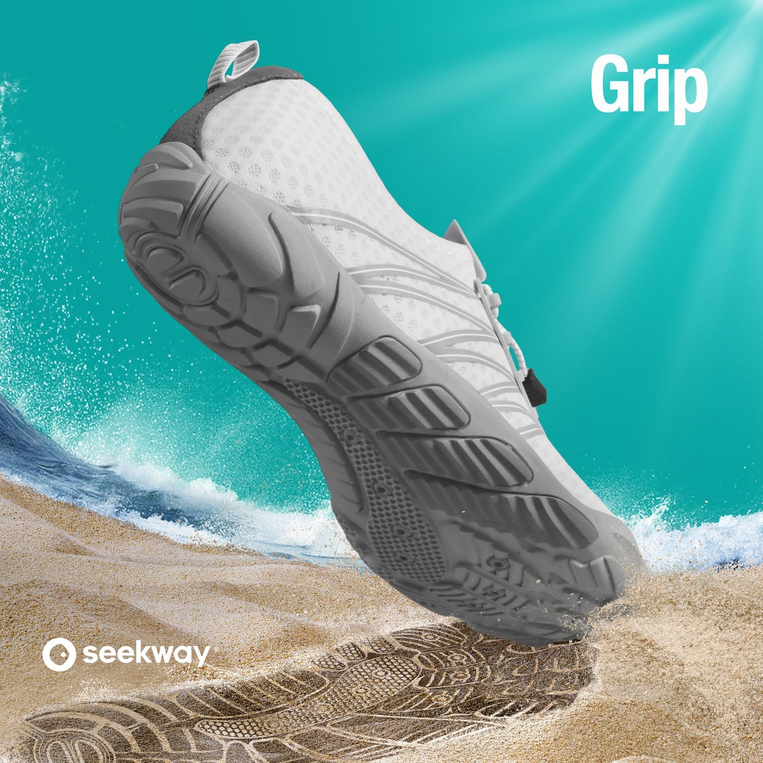 SEEKWAY Water Shoes - Quick-Dry Aqua Socks for Men & Women | Ideal for Beach, Swim, Hiking & Kayaking
