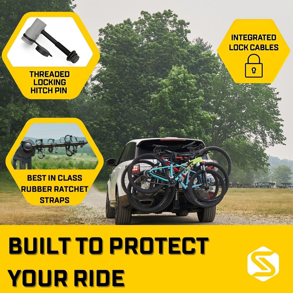 Saris Glide EX Bike Rack - Premium Hitch-Mounted Design for 2 Bikes | Durable & Easy to Use