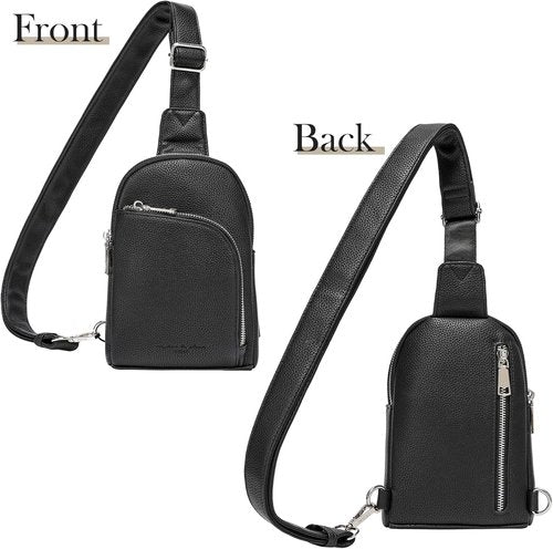 INICAT RFID Blocking Sling Bag - Anti-Theft Crossbody Purse for Women | Vegan Leather Travel Fanny Pack