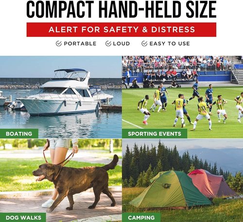 Guard Dog Security Air Horn - Powerful Handheld Safety Horn for Marine & Sporting Events | 1.4 oz