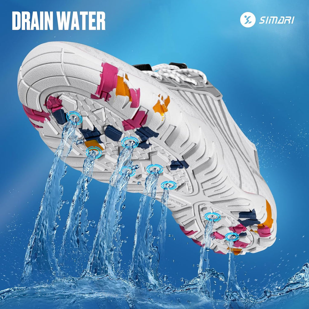 SIMARI Water Shoes - Quick-Dry Barefoot Aqua Socks for Surfing, Swimming & Beach Sports | Non-Slip Design