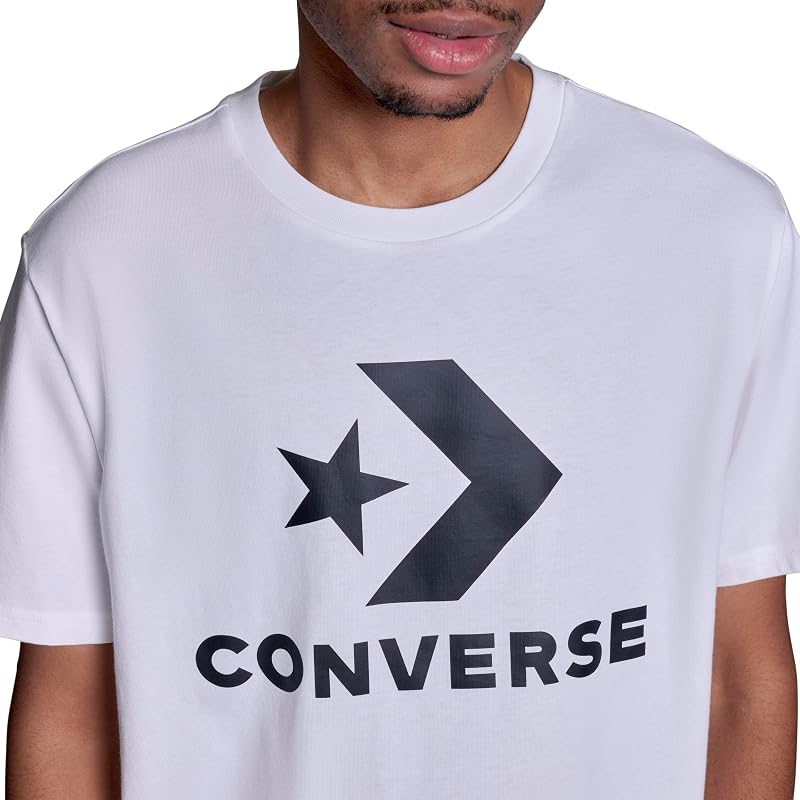 Converse Mens Star Chevron Tee - White, Large