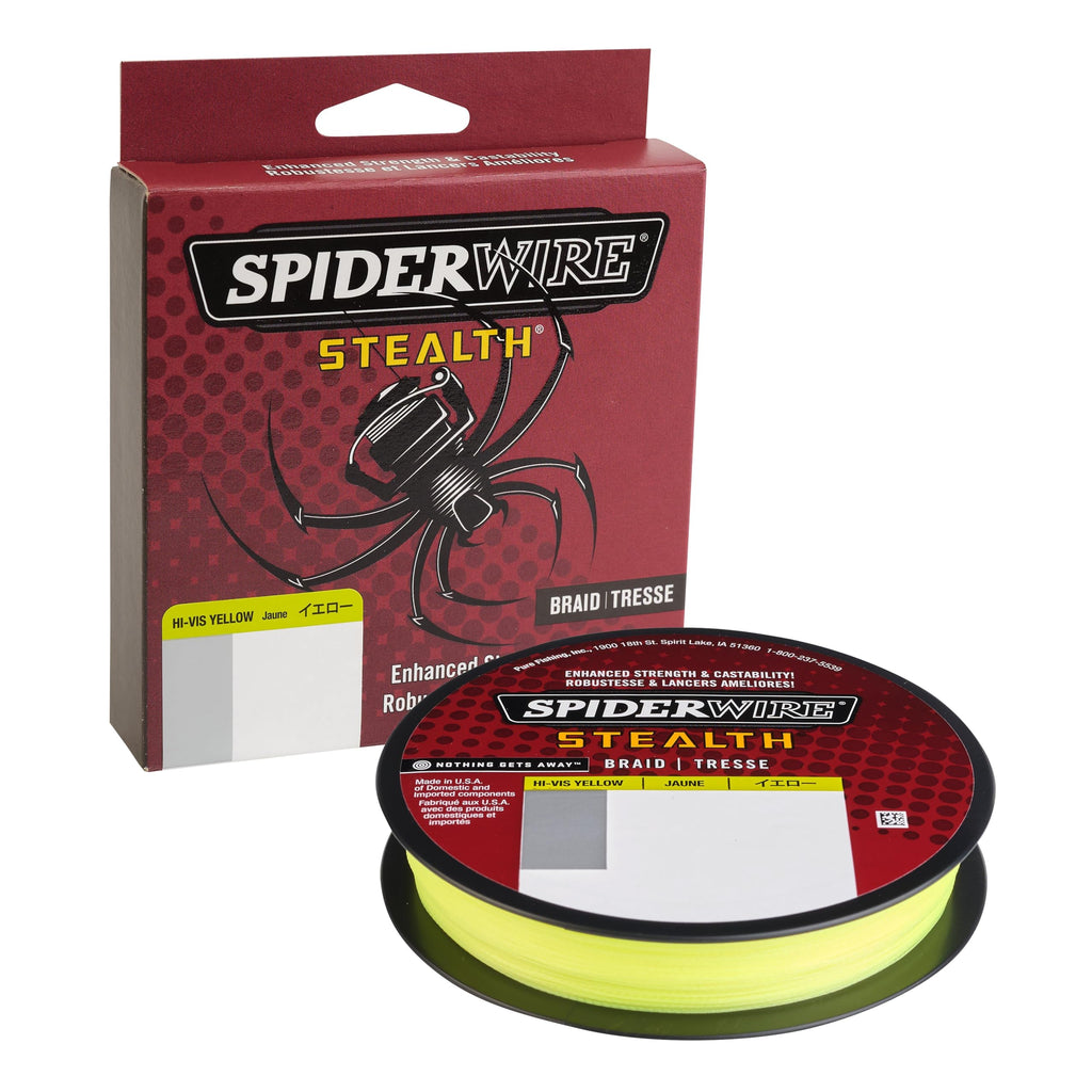 SPIDERWIRE SCS20Y-125 Stealth, 125-Yard/20-Pound, Hi-Vis Yellow
