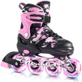 Kuxuan Adjustable Inline Skates - Light-Up Wheels for Kids & Youth | Fun & Colorful Design