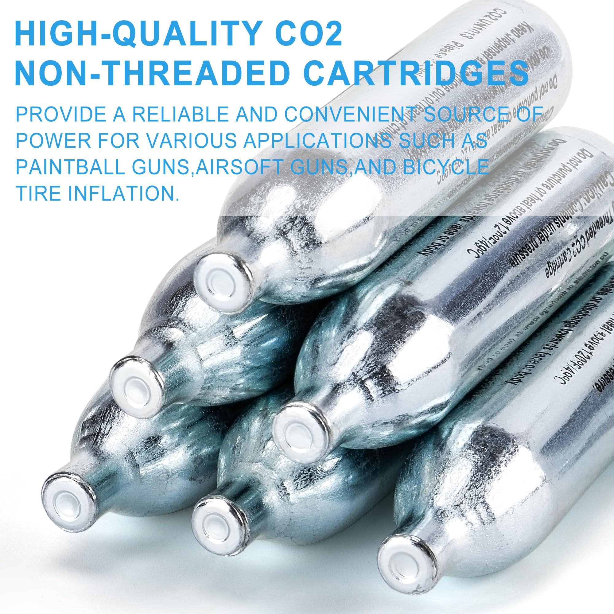8 Gram/ 12 Gram CO2 Cartridges for Paintball - CO2 Cylinder CO2 Cartridges for Airsoft, Air Gun, Pepper Gun P2P HDP 50 Compact(12G-6PC)