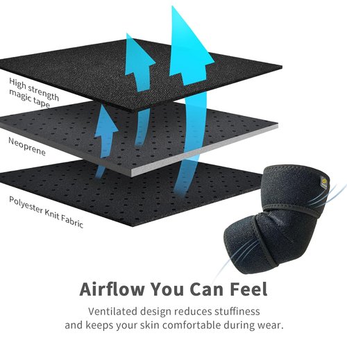 Bracoo Elbow Brace - Compression Sleeve for Tendonitis & Sports Injuries | Pain Relief & Support
