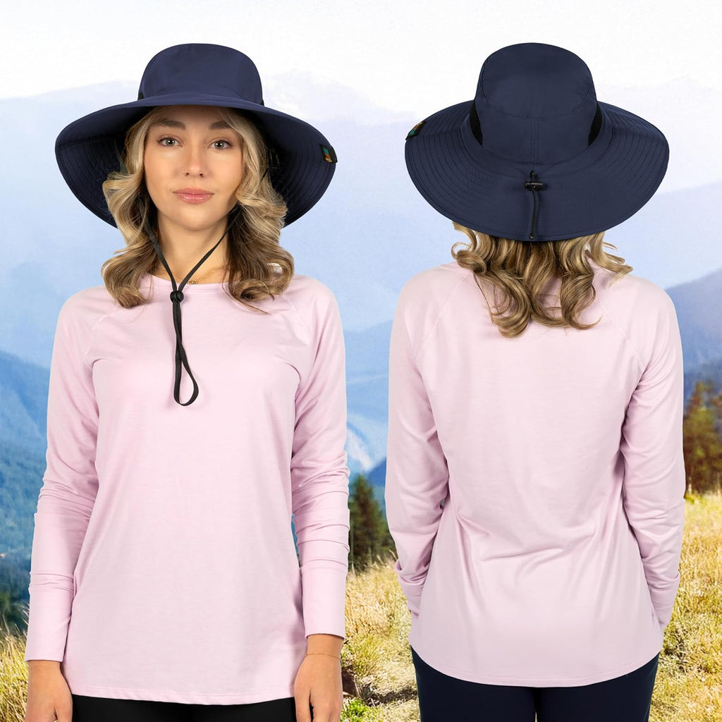SUN CUBE Wide Brim Sun Hat | UV Protection Fishing & Hiking Hat | UPF 50+ Boonie for Men & Women