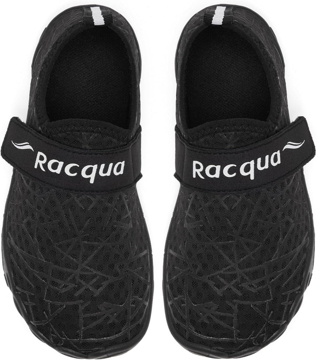 Racqua Kids Water Shoes - Non-Slip Quick Dry Aqua Shoes for Beach & Pool | Lightweight for Boys & Girls