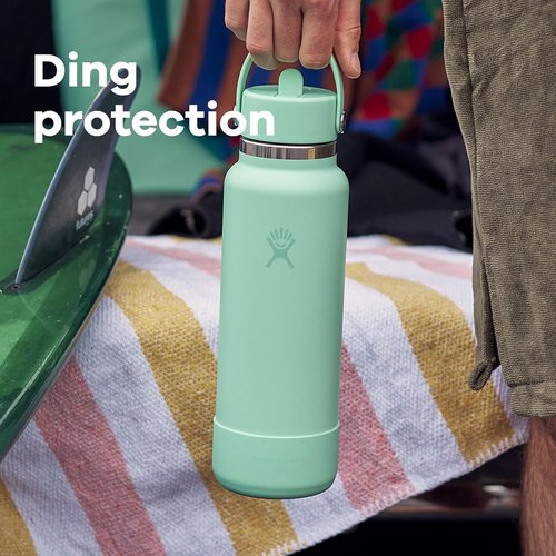 Hydro Flask Bottle Boot - Silicone Bottom Protector Sleeve - Small Capri Blue Accessory