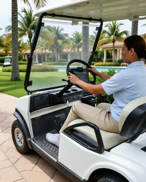 SAUTVS Dash Board Cover Assembly Combined Instrument Board with Glove Boxes Cup Holders Compatible with Club Car DS 1982+ Golf Cart Accessories