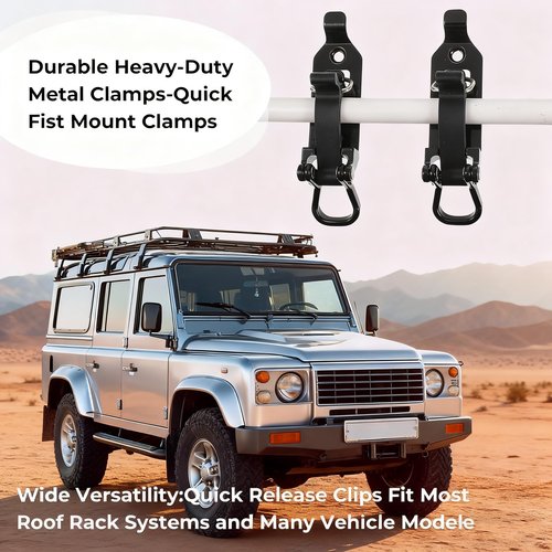 AZBNRUY 6P Metal Rubber Shovel Mount for Roof Rack/Truck/Truck Bed, Jeep UTV Offroad Roof Rack Truck Shovel Mount, Shovel Holder for Truck & Quick Release Axe Holder Clamp Mounting Brackets Kit-Black