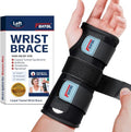 FEATOL Wrist Brace - Carpal Tunnel Night Support Splint for Pain Relief | Medium/Large, Left Hand