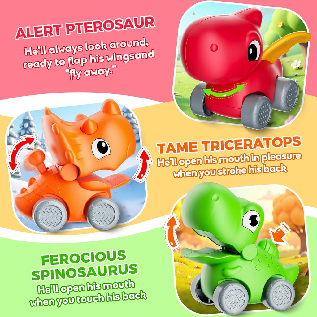 Skiennix Electric Train Set for Toddlers - Musical Steam Train with Lights & Dinosaur Cars | Perfect Gift for Ages 1-6