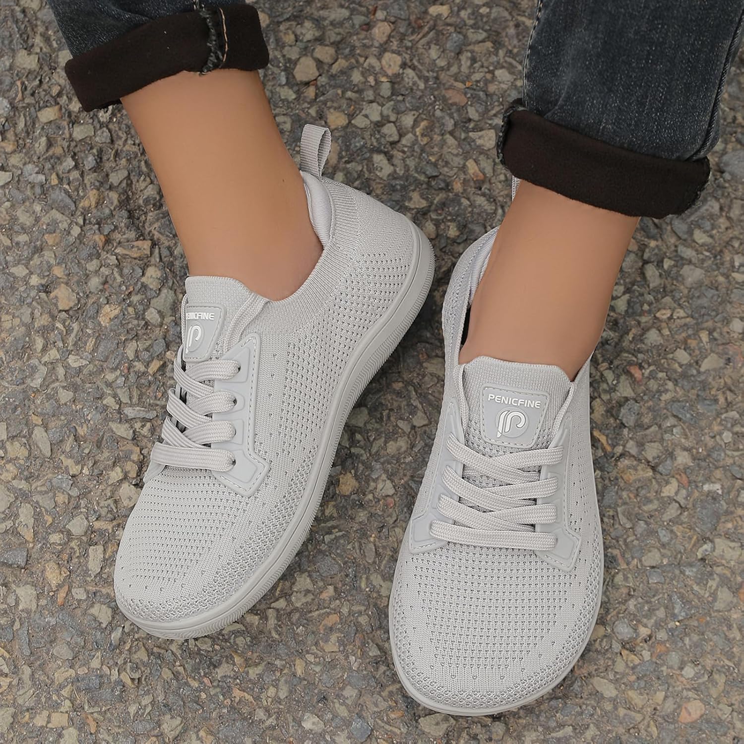 Skiennix Men's Wide Barefoot Shoes - Minimalist Casual Design for Outdoor Walking | Zero Drop Comfort