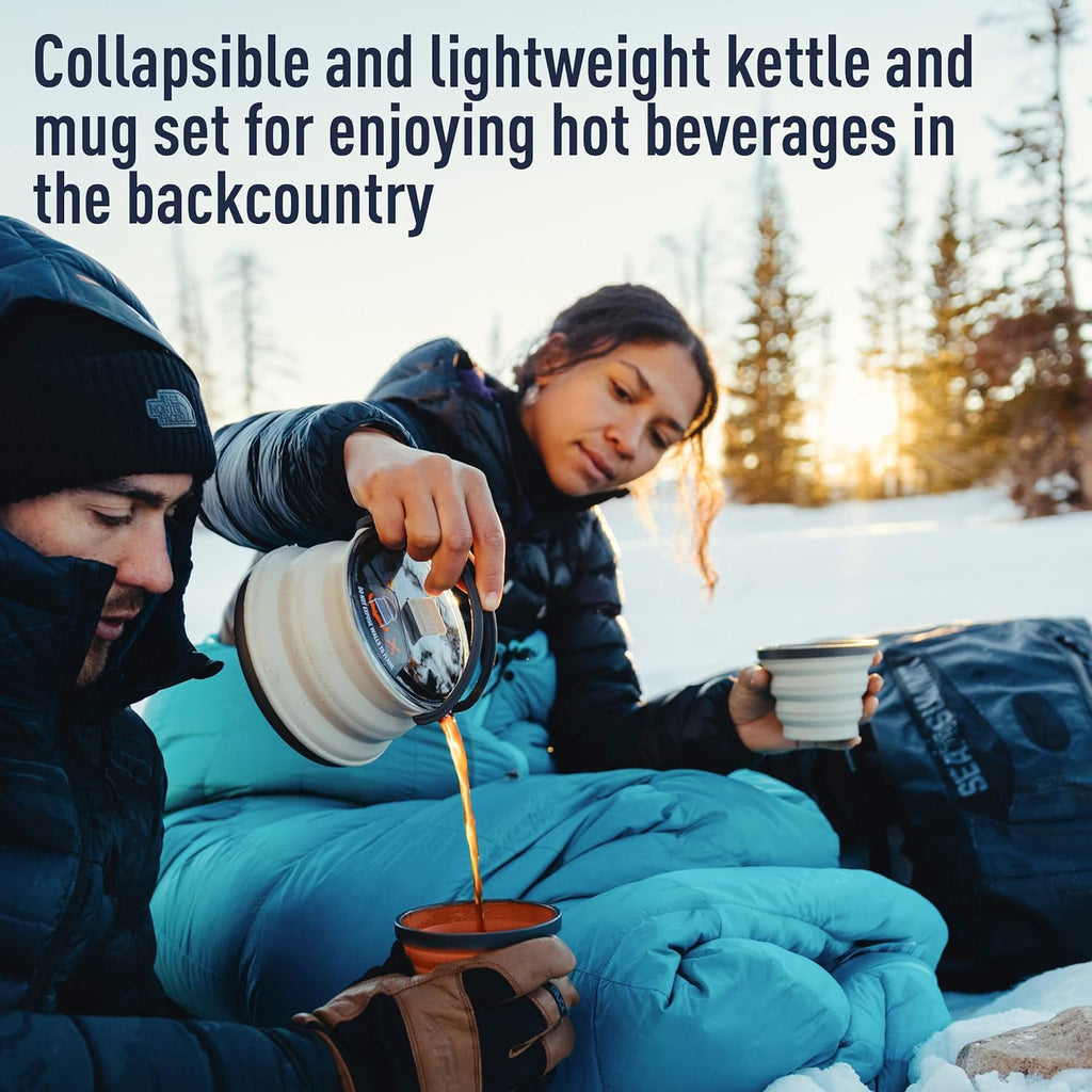 Sea to Summit X-Pot Collapsible Kettle & Mug Set - Perfect for Backpacking & Camping