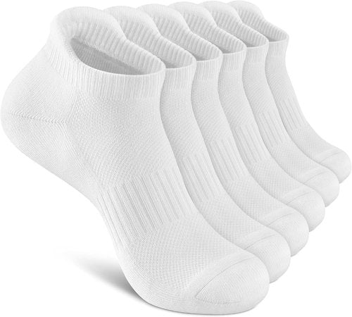 Felicigeely Ankle Athletic Running Socks - Breathable Cushioned Low Cut | 6 Pairs for Men & Women
