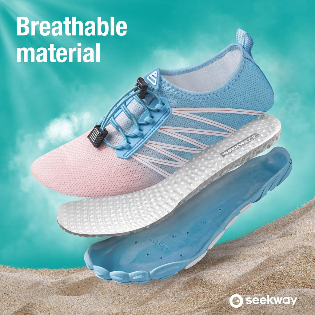 SEEKWAY Water Shoes - Quick-Dry Aqua Socks for Men & Women | Ideal for Beach, Pool, and Hiking