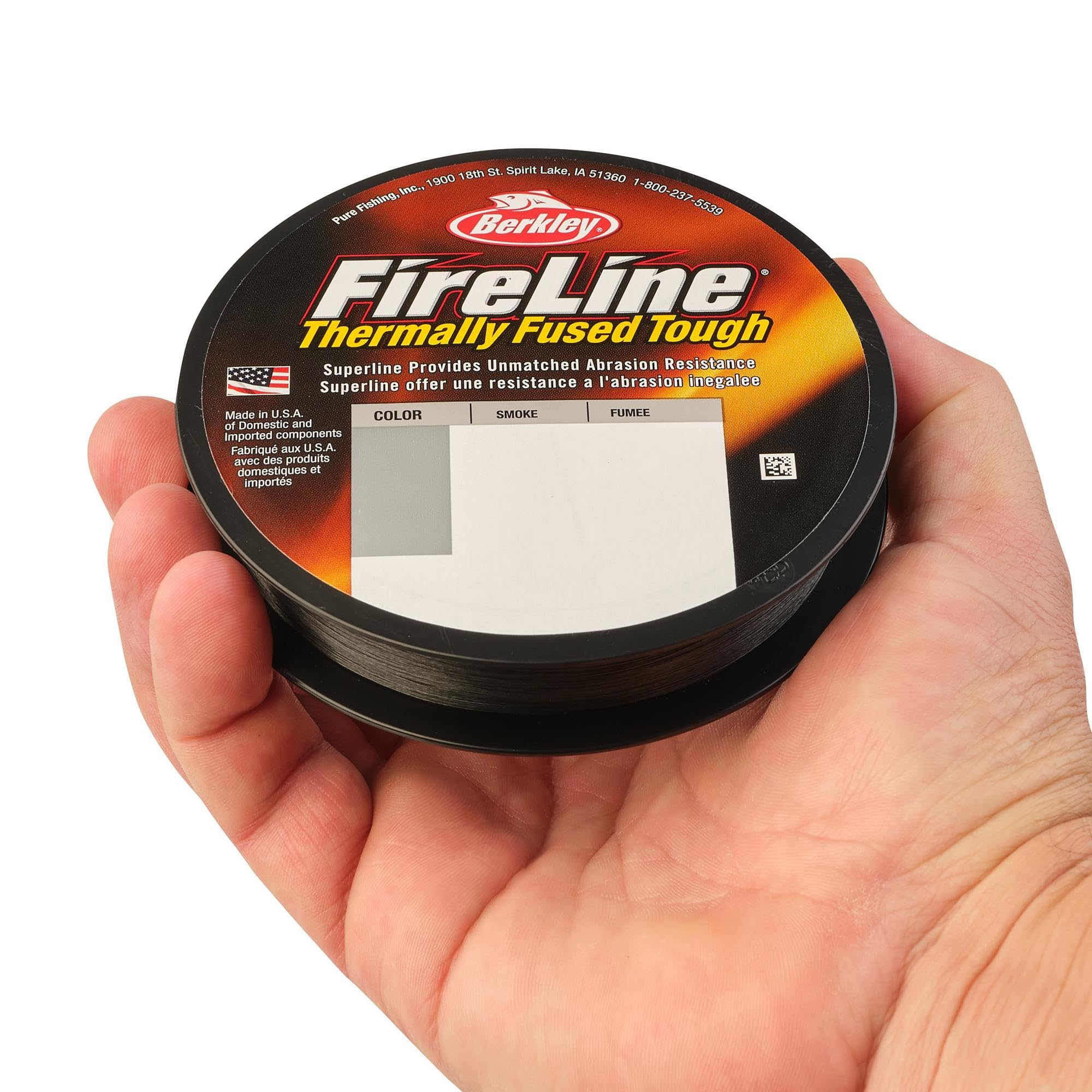Berkley FireLine Superline Fishing Line, Crystal, 6lb, 2.7kg, 125yd, 114m, Suitable for Freshwater Environments