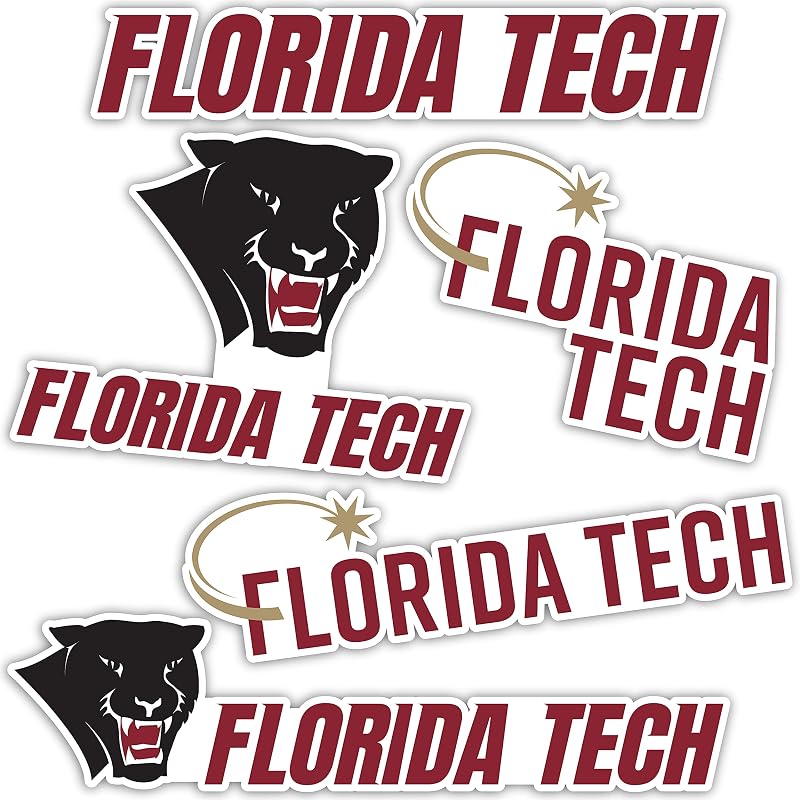 Officially Licensed Florida Tech Panthers Sticker Sheet - Desert Cactus