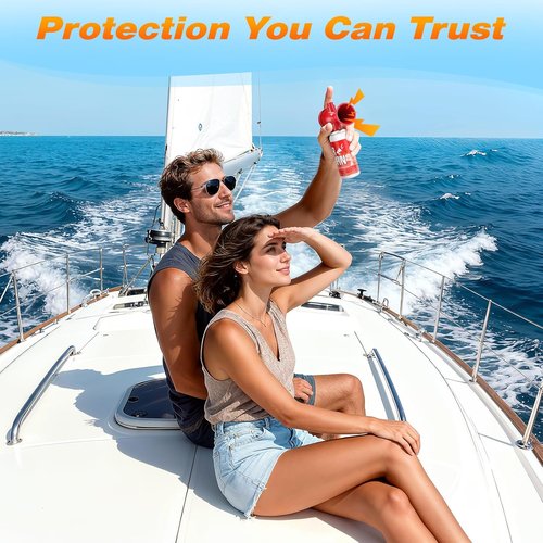Nicehill Air Horn - 122dB Loud Safety Horns for Boating & Sporting Events | 2 Pack, Handheld Design