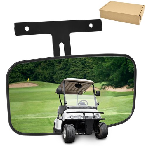 SLORIMOD Extra Wide Center Rear View Mirror for EZGO Golf Cart Yamaha Club Car, Universal Extra Wide Panoramic Interior Center Convex Rearview Mirror with 360° Adjustable for E-Z-GO Golf Cart