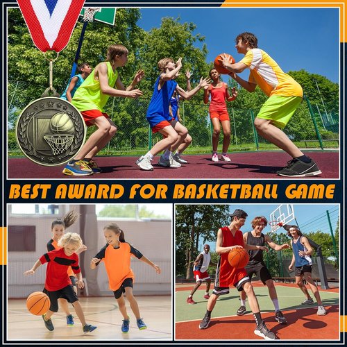 Misdary 12 Pack Medals - Kids Sports Awards with Neck Ribbons | Perfect for Competitions & Celebrations