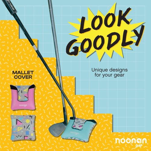 Noonan Golf Putter Cover | Magnetic Mallet Golf Club Cover | Fleece Lined & Water Resistant | Fun, Creative & Unique Headcover Designs | Golf Accessories for Men & Women (Big Paul Energy, Mallet)