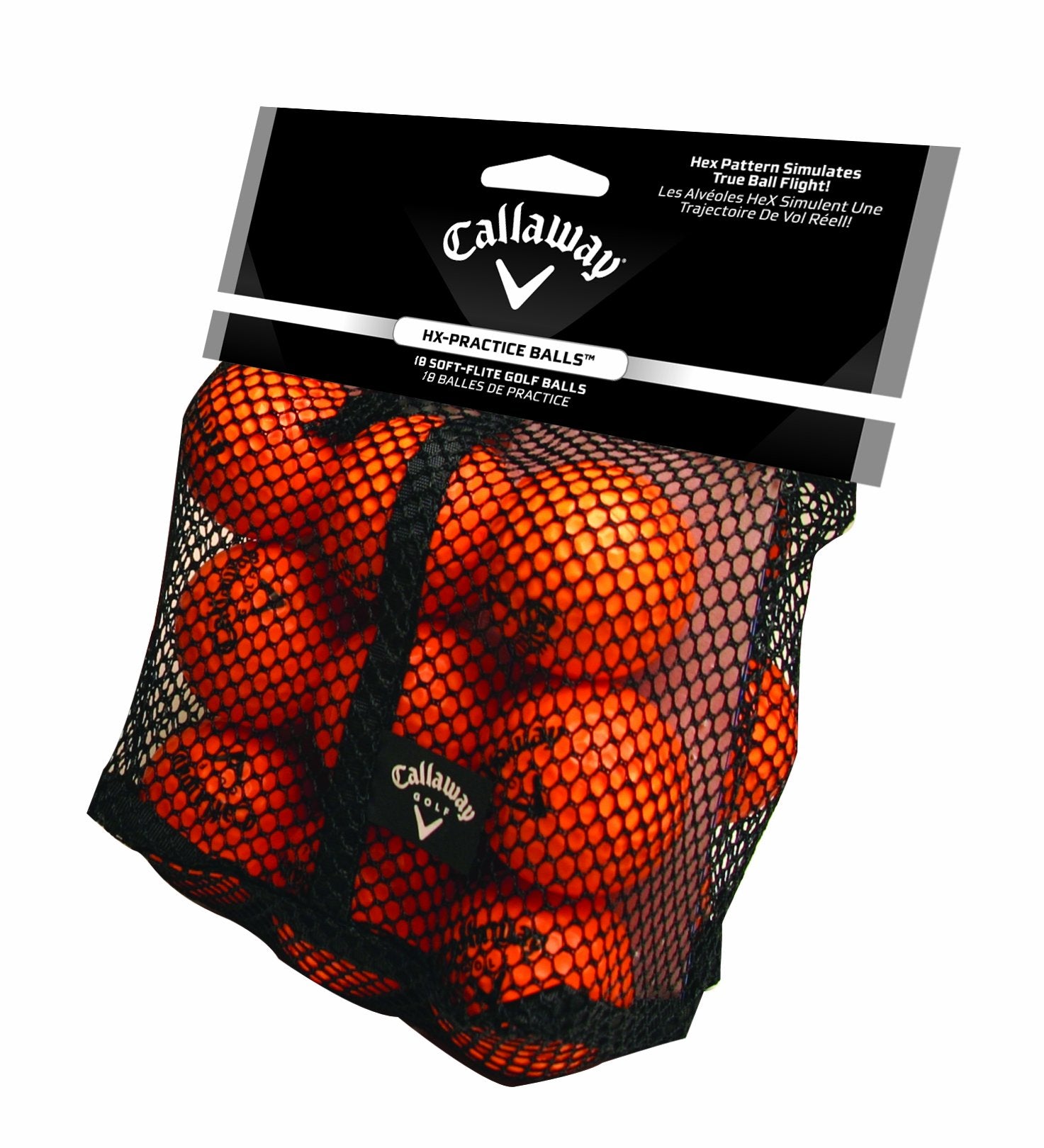 Callaway HX Soft Flight - Foam Practice Golf Balls, Orange (18 Pack)