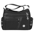 Hekyip Women's Crossbody Bag, Women's Crossbody Bag, Waterproof Crossbody Bag Backpack with Multiple Zipper Pockets (Black)